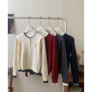 Polo Cardigan Embroidered