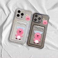 Couple Crystal Slot Card Case Casing For Vivo V40 V30 T3 iQOO Z9 Lite Y28 Y28s Y37 Y18t Y100 Y300 Y0