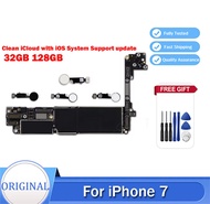 เมนบอร์ดทำงานร่วมกับเมนบอร์ด ICloud iPhone 7สะอาดได้ทดสอบบอร์ดลอจิกแบบเต็มรูปแบบโดยมี/ไม่มีแผ่นลายนิ