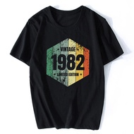 Vintage Are Born In 1982 T Shirt Men Cotton Old Birthday Tops New Summer Tshirt Harajuku Cotton Tees
