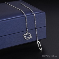 AB Ear Wire Original Design Paper Clip European and American Sterling Silver 999Earrings Dream Plane