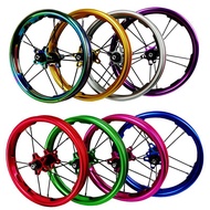 Kids Balance Bike Colorful Aluminum Alloy Pushbike Wheelset 12inches 85-95MM for Children's Gipsy PA