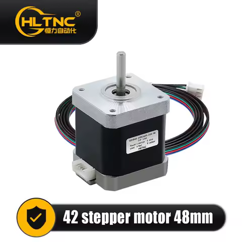 3D Printer Nema 17 Stepper Motor 0.45N.m 42HS48mm 65ozin 4.5kg.cm Single Axis 5mm Current 1.5A For C