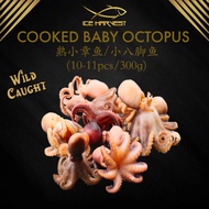 Cooked Baby Octopus 300g 10-11 Pieces Wild Caught Fresh Frozen 煮熟小章鱼