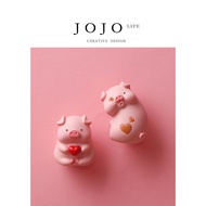 JOJO ''S L.PD. Milk.Refrigerator Stickers Pink Pig Hug Love Refrigerator Stickers Magnetic Magnet Ma