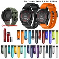 Watchband For Garmin Fenix 7X 6 6X Pro 5X Plus 3HR Forerunner 945 Silicone Band Fenix 7 6 5 Quick Release Easyfit Strap