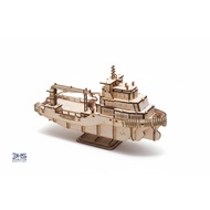 Wooden puzzle 3D plywood ship, container ship, Supply ship, Tugboat ship, educational assembly toy