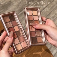 Phantom Bear Low Saturated Gray Pink Apricot Peach Twelve Color Eyeshadow Palette Practical Nude Col
