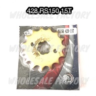 LEO 428 FRONT SPROCKET HONDA RS150 / CBR 15T 16T SPROCKET DEPAN