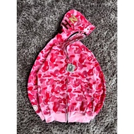 BAPE PINK COLLABS ZIPPER HOODIE BAPE HOODIE HOODIE ZIPPER