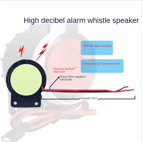 220V Buzzer Alarm Tweeter Anti-Theft Alarm Piezoelectric Siren Waterproof High Decibel Siren Horn