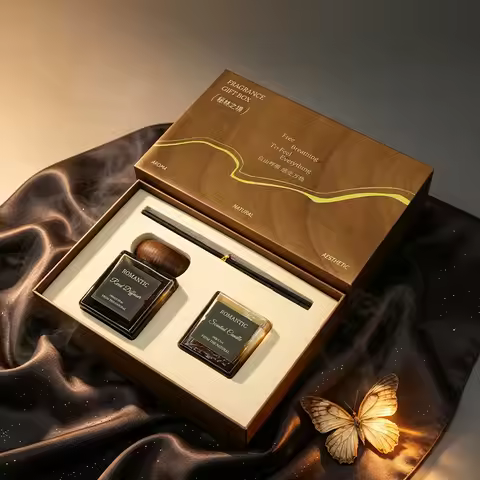 Premium Vintage-Style Aromatherapy Gift Set – Coffee Scent