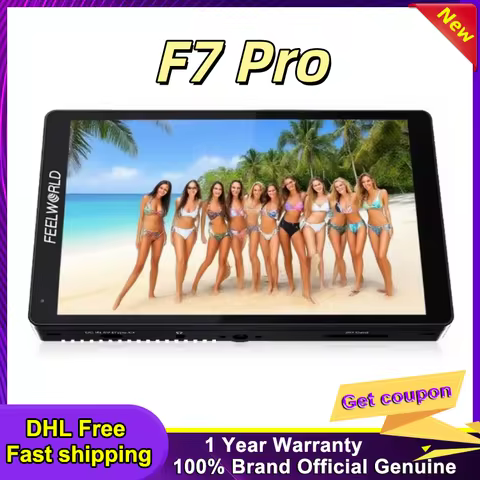 FEELWORLD F7 Pro 4K Monitor 7 Inch Camera DSLR Field Monitor · 3D LUT Touch Screen IPS HDR 50/60Hz 1