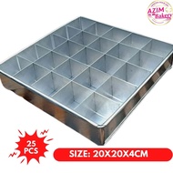 LOYANG BROWNIES CUTTER (20X20X4CM) BROWNIES TRAY | ACUAN BROWNIES LOYANG WITH CUTTER LOYANG BROWNIES