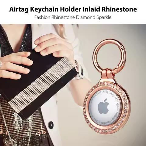 New Fashion Metal Airtag Holder, Airtag Keychain for Apple Airtag.