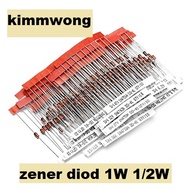 ZENER DIOD 1/2W  1W  2.4V / 2.7V / 3V / 3.3V / 3.6V / 3.9V / 4.3V / 4.7V / 5.1V / 5.6V / 6.2V / 6.8V