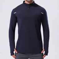 Blue Boyfriend Style Men's Performance Quarter-Zip Sweatshirt, Boyfriend Style Men's Pullover Sweats
