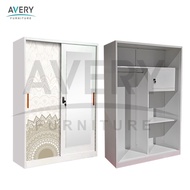 Avery - MM 1200SL Murata - Lemari Pakaian Besi 2 Pintu Sliding Minimalis / Lemar Baju Sliding