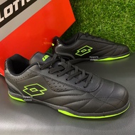 LOTTO ELITO F1430 FUTSAL SHOES | KASUT FUTSAL (BLACK-GREEN | NAVY) 100% ORIGINAL - READY STOCK