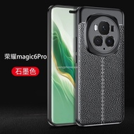 Huawei Honor Magic 4 5 6 Pro Lite magic6 6pro trường hợp 2024 Ốp da sang trọng kết cấu nhựa TPU mềm