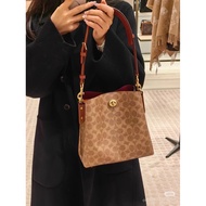 [C0ach] Coach No. 19 Soft Small Bucket Bag Willow Bucket Bag Hand Bag