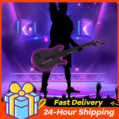 Wireless Guitar Controller 2.4G Wireless Gaming Controller Wireless PC Guitar Controller for PS4 PS3