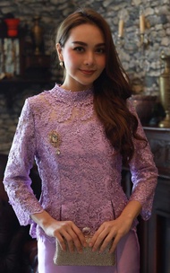 GBK ชุดลูกไม้ ชุดออกงาน ไหมญี่ปุ่น มี 2 สี รหัส 1015