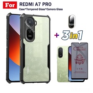 3 IN 1 Redmi A7 Pro Anti-fall Mobile Phone Case For Redmi A7Pro A5 A4 A3 A3X A3 Pro Anti-Spy Privacy