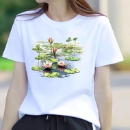 Clothing Fashion Printed Top Short-Sleeved T-Shirt Harajuku Style M-2XL Casual Loose Slimmer Look Ro