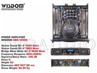 Power Wisdom HDX 12004 / HDX12004 Power Amplifier 4 Channel Original Wisdom HDX-12004 Class H