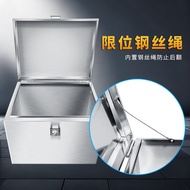 Large Capacity Stainless Steel Tail Box Motorcycle Trunk Battery Car Universal Box Universal Tool Bo