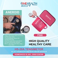 Alat Cek Tensi Tensimeter Tensi Meter Darah ANEROID Onemed Pink/alat tes darah lengkap/alat tensi da