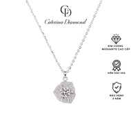 Bộ trang sức kim cương Moissanite Caterina dây chuyền khuyên tai vòng tay Eternal Bloom Set DN027