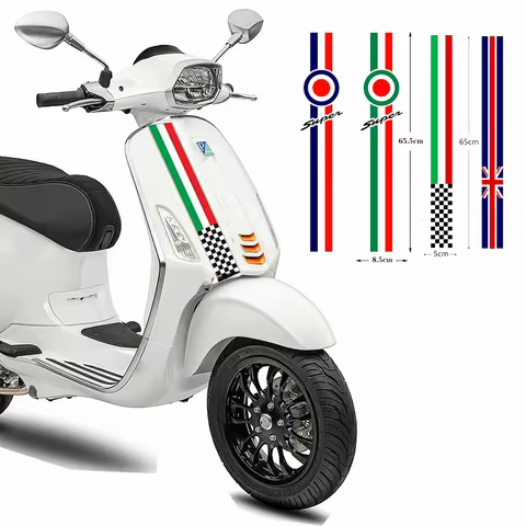 Motorcycle Accessories Helmet Decals Electric Scooter Bike Stickers For Piaggio Vespa Sprint Spring 