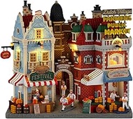 Lemax 25868 Caddington Village Facade: Dutch Cheese Festival & Farmers Market