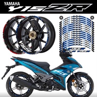 For Yamaha y15zr y15 Y15ZR V2 Y15 V2 Motorcycle Reflective Wheel Hub Sticker Scooter Rim Stripe Decals Motor Bike Accessories
