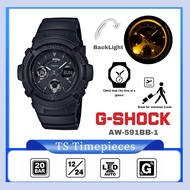 G SHOCK Analog Digital Black Color AW-591 Series AW-591BB-1ADR / AW-591BB-1A / AW-591BB / AW591 / AW