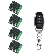รีโมทคอนโทรลลดกระหน่ำ✔รีเลย์1CH DC 5V-60V สวิตช์ควบคุมระยะไกลไร้สายแบบสากล433Mhz โมดูลรับสัญญาณเครื่