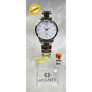 (Ladies) 100% ORIGINAL HEGNER 8-169025LSG Silver/Gold Elegant Design Stainless Steel Ladies Watch