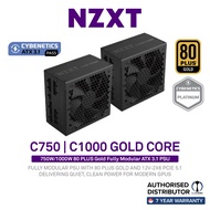 NZXT C750 Gold Core PSU - 750W/ C1000 - 1000W, 80 PLUS Gold Fully Modular ATX 3.1 PSU