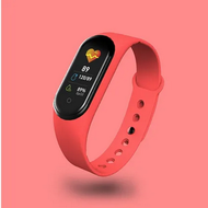 LuckyWd นาฬิกาวัดชีพจร M5 smartwatch Band  (โปรซื้อ3แถม1) ระดับออกซิเจนในเลือดนับก้าว บลูทู ธ : 4.0 