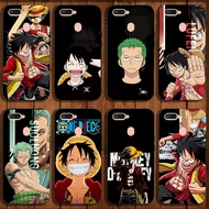 OPPO A7 A12 A5S A12S A11K Cartoon Anime One Piece Phone Case Straight Edge Square Cover Soft Silicon