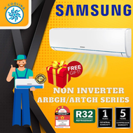 [INSTALLATION] Samsung Aircond R32 S-Essential Non-Inverter (1.0HP - 2.5HP) [4-5 Days delivery]