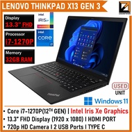 Lenovo Thinkpad X13 GEN 3 (1 YEAR WARRANTY T&C)CORE i7 (10th/11th/12th GEN)13.3 "inch 32GB RAM Win 1