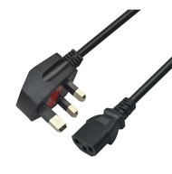 [1.8M/3M/5M] UK 3PIN 5A/250V / 13A/250V POWER CORD DESKTOP LAPTOP NOTEBOOK TV LCD MONITOR CABLE TEAP
