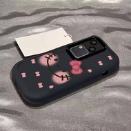 เคส Vivo V30 V29 V27 5G เคส Vivo V30 V27 Pro เคส การ์ตูนเฮลโลคิตตี้สวมทนนุ่มกรณีโทรศัพท์มือถือกันกระ