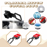 Ideally 4x4 Trailer Hitch Cover Plug Cap Insert, Receiver Tube Cover 2 Inch Black Receiver Hitch Cov
