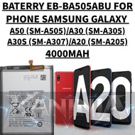 EB-BA505ABU BATERRY SAMSUNG PHONE COMPATIBLE PHONE SAMSUNG GALAXY A20/A30/A30S/A50 BATERRY 4000MAH