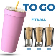 30oz Universal Cup Insulator, 304 Steel 6-12H Cold Tumbler with Straw Lid