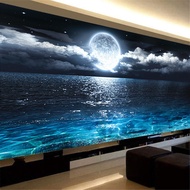 5D Diamond Painting Kit Moon Night Scenery Art Diy Diamond Embroidery Landscape Cross Stitch Living